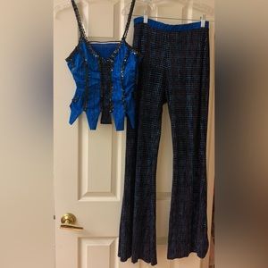 Curtain Call Costumes Black Sparkly Dance Costume